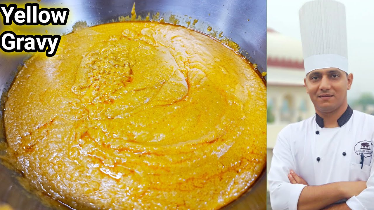 How to Make Yellow Gravy Hotel Style? |Yellow Gravy |Onion Gravy |Indian Yellow Gravy