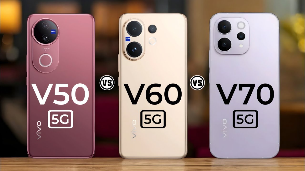 Vivo V50 5G Vs Vivo V60 5G Vs Vivo V70 5G   #Trakontech 