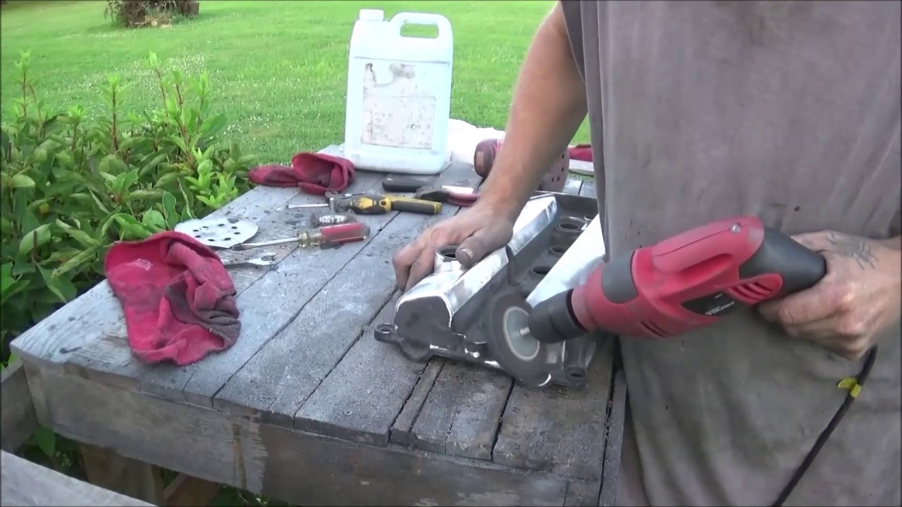 POLISHING VALVE COVER BY HAND ZX2 PROJECT | POLISHING ALUMINUM VALVE COVER
