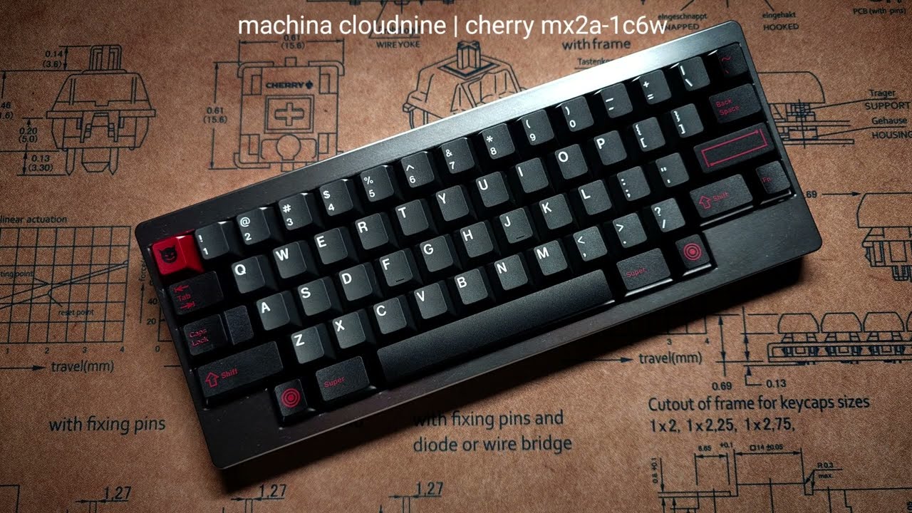 Machina Cloudnine | POM Plate  | Cherry MX2A-1C6W