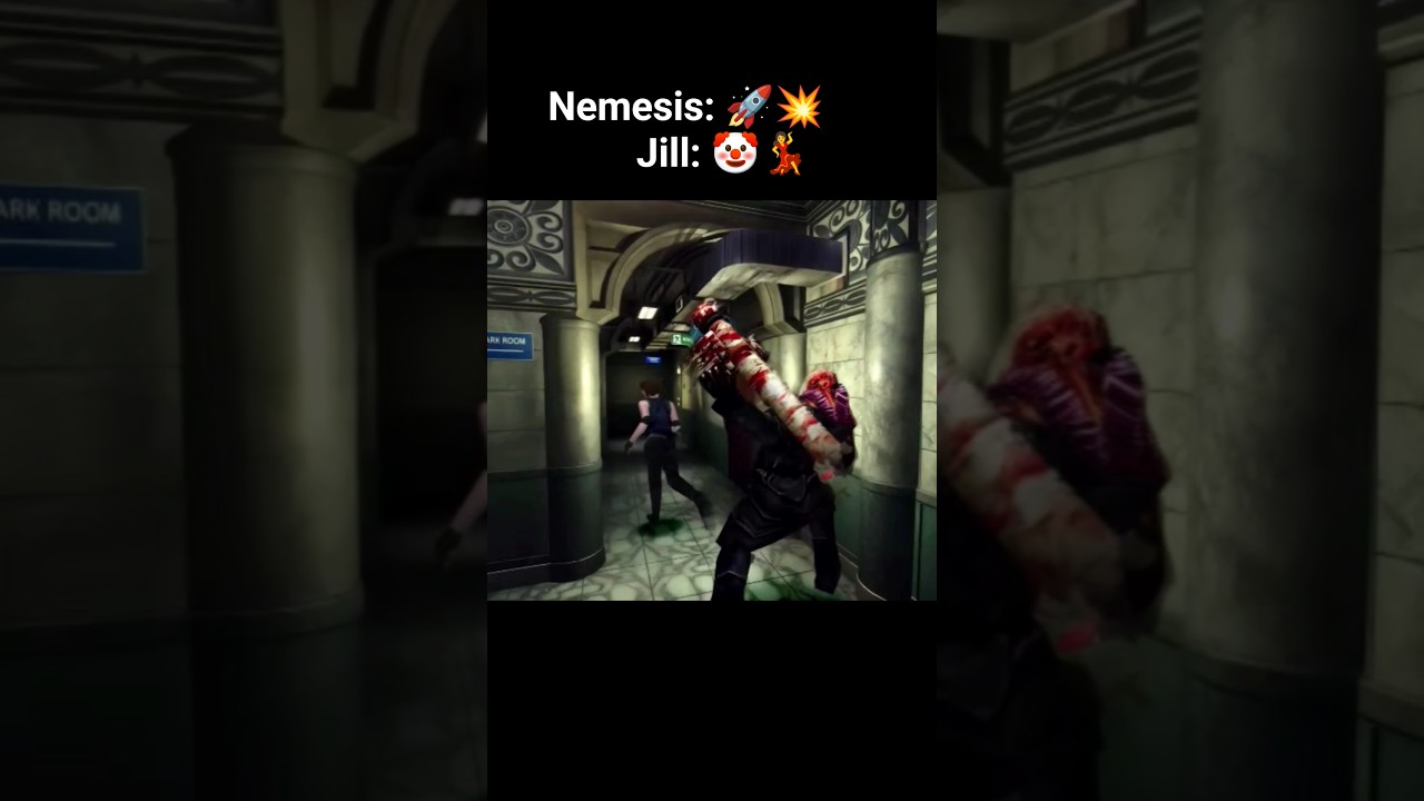 Nemesis Frustration After Wasting All Those Rockets on Me 🤣🚀💥 #residentevil3 #nemesis #horrorgaming