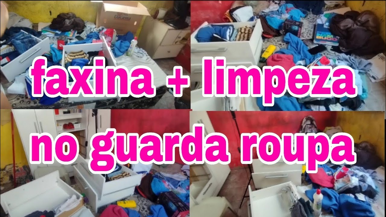 Faxina + limpei todo o guarda roupa | lavei a casa 