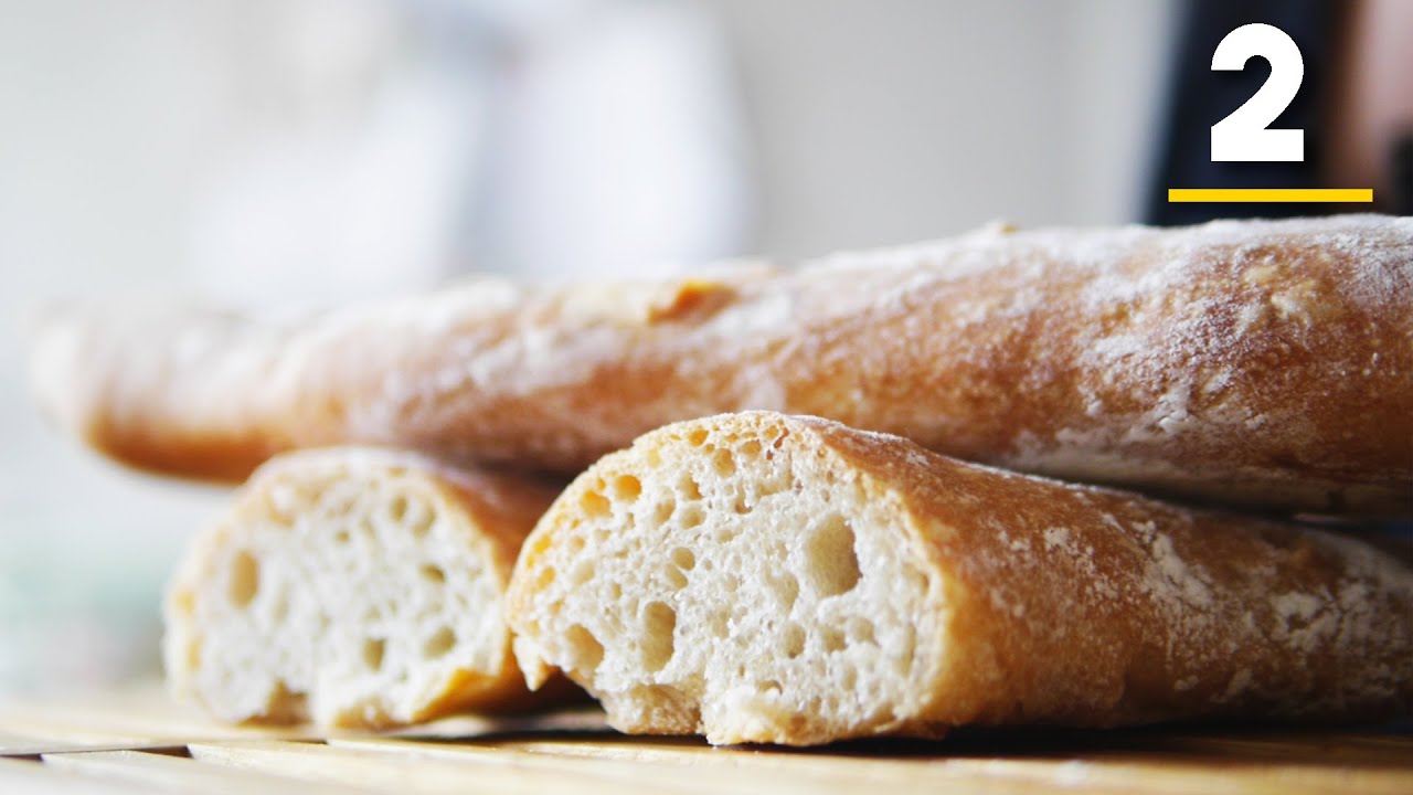 Baguettes Muy Crocantes!. Cómo Hacer Pan Francés Paso A Paso - Pan Casero Nivel 2