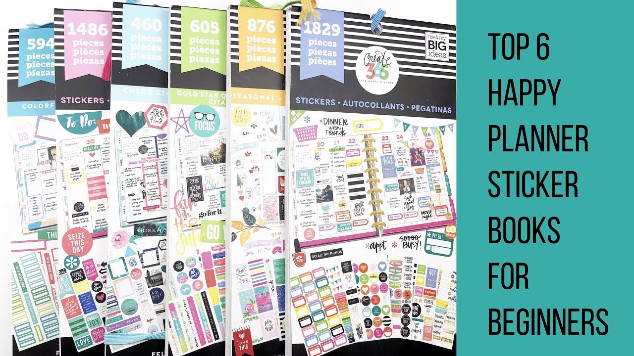 Planner 101 // My Top 6 Happy Planner Sticker Books for Beginners