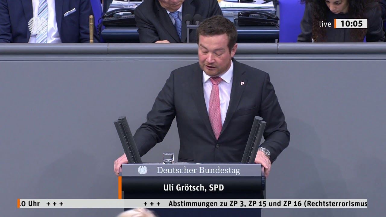 Uli Gr&ouml;tsch im Bundestag: Null-Toleranz-gegen-Rechts-Gesetz kommt!