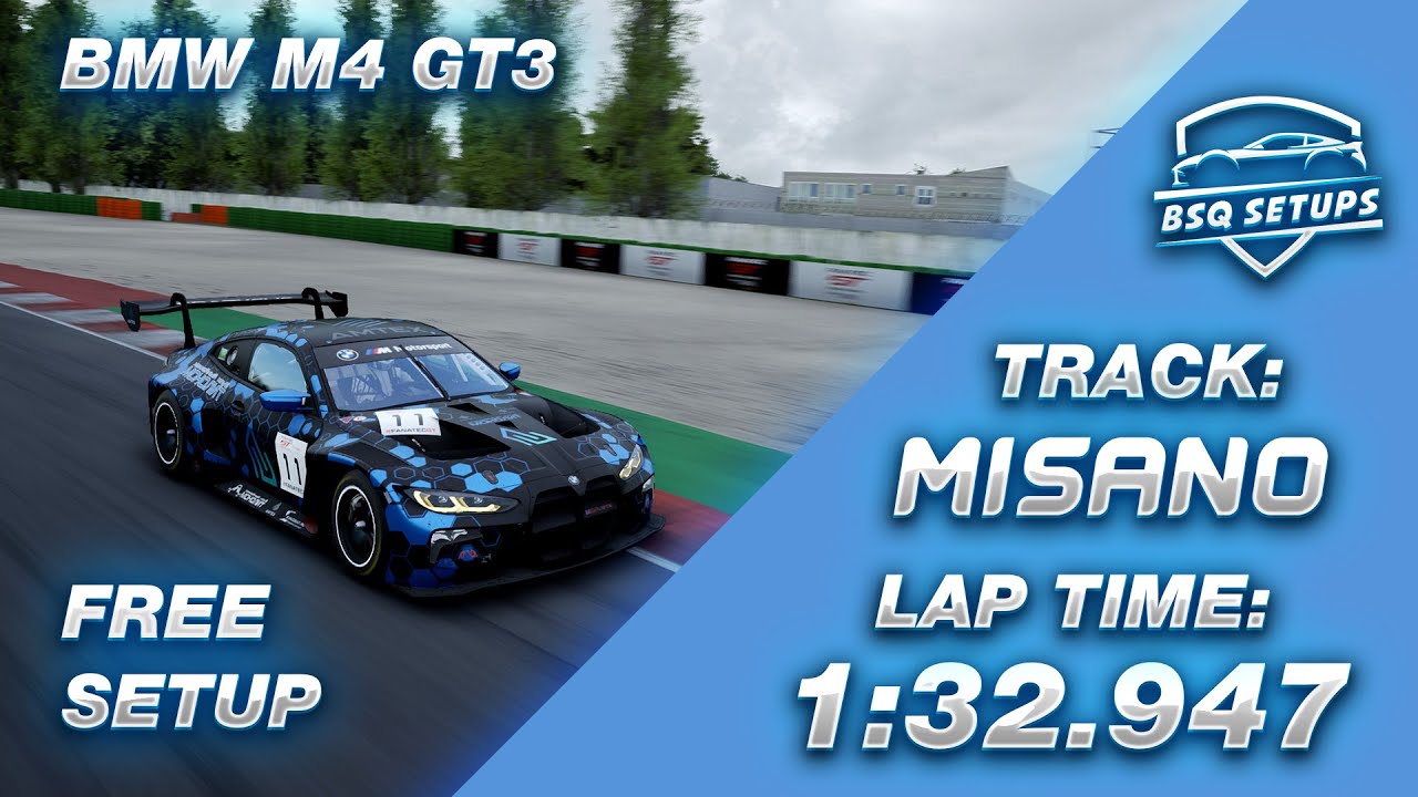 MISANO | BMW M4 GT3 Hotlap + FREE Setup