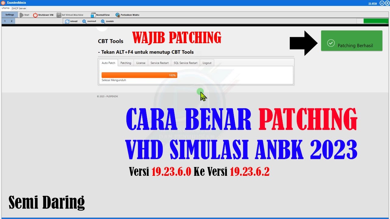 Cara Benar Patching VHD Simulasi ANBK 2023