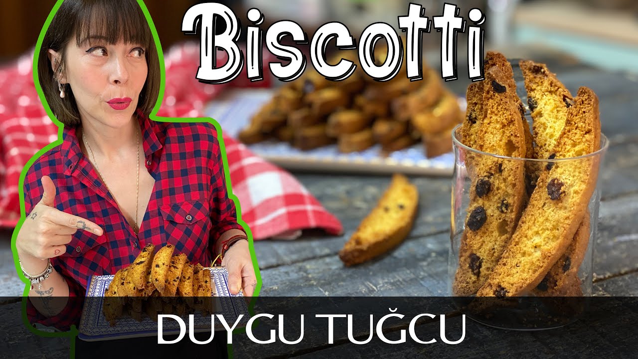 Biscotti Tarifi 🍪🇮🇹 | İTALYAN İKİ KERE PİŞEN BİSKOTTİ KURABİYE 🍪 | Chef Duygu Tugcu