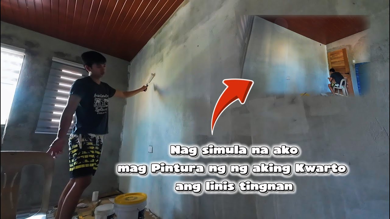 Nag simula nako mag Pintura ng aking Kwarto | Ang linis tingnan