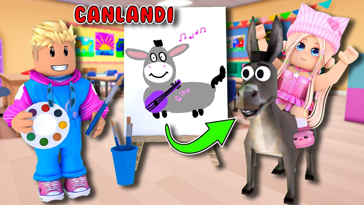 🎨 ÇİZDİĞİMİZ RESİMLER CANLANIYOR 😱 | ROBLOX Doodle Transform 🍓