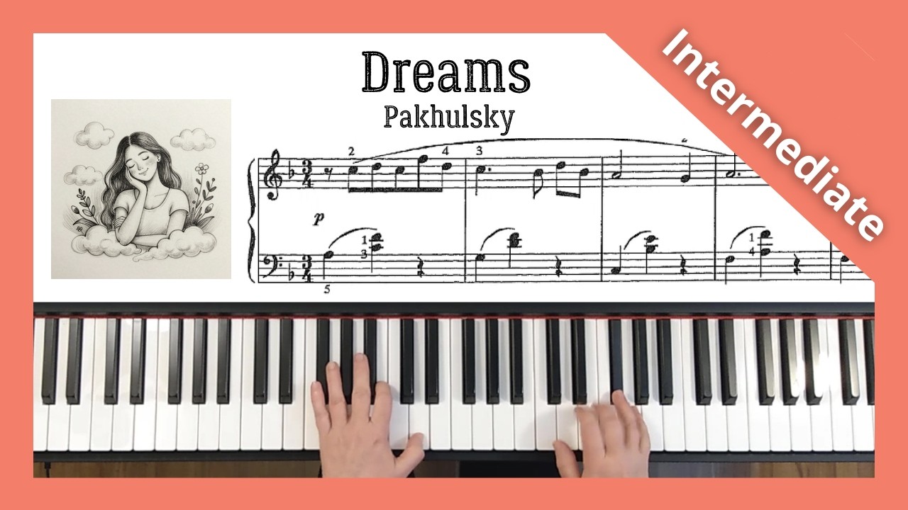 Dreams - Henryk Pakhulsky (Pachulski). Intermediate piano level