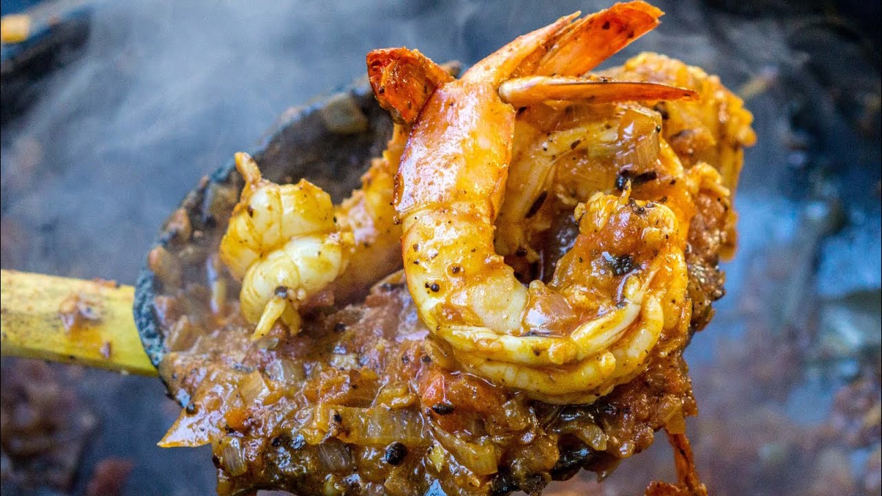 The ORIGINAL Prawns with Flat beans cooked in Village Style|yera avarai masala|jhinga & sem|chingri
