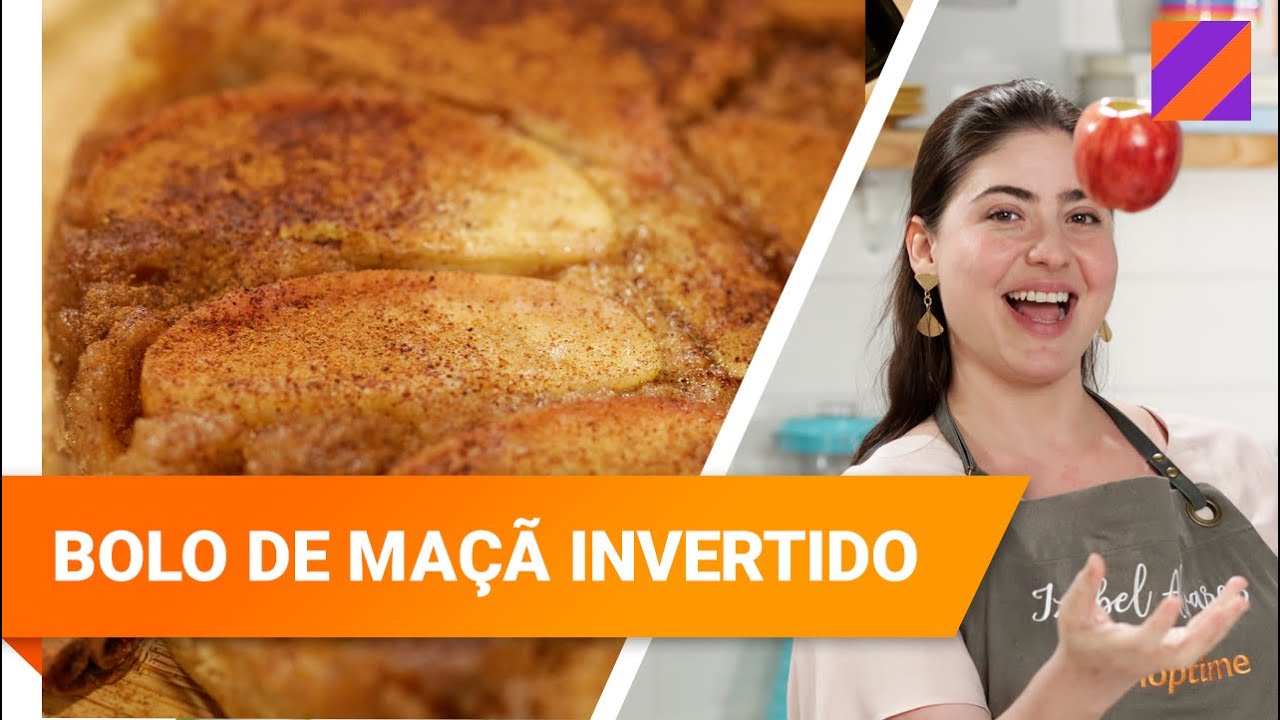 COMO FAZER BOLO DE MAÇA INVERTIDO