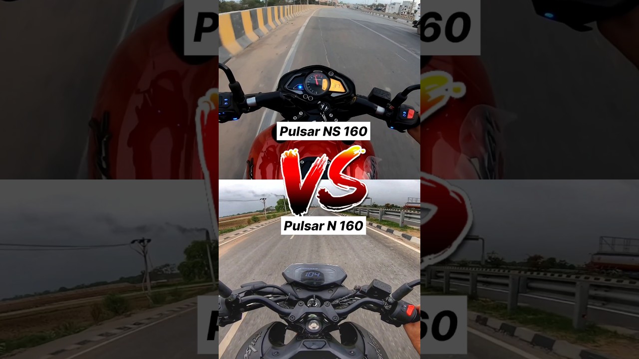 Bajaj Pulsar NS 160 vs Pulsar N 160 🔥 Gear Challenge #shorts #ns160