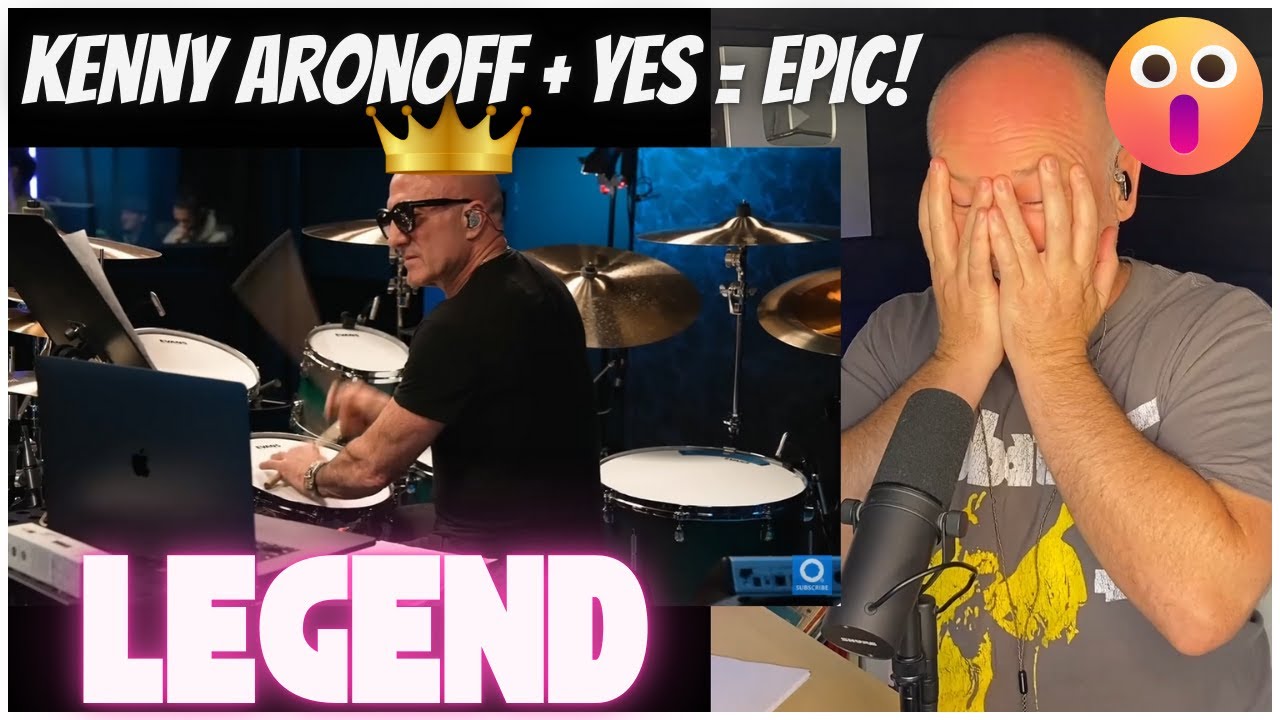 Drum Teacher Reacts: Kenny Aronoff Hears YES for the First Time! 🎵🥁