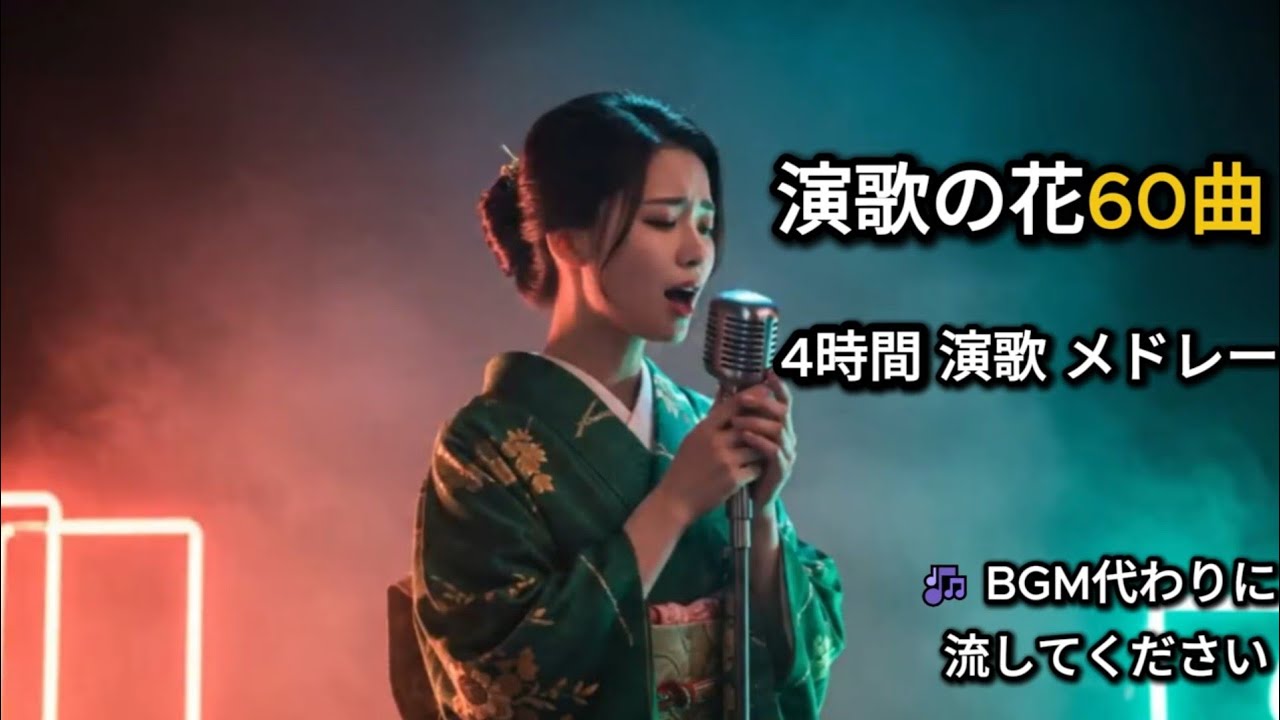 本格日本演歌｜女性演歌 名曲60選・4時間メドレー