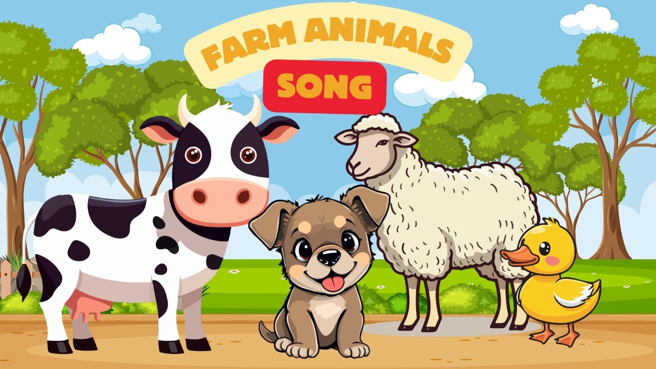 Animal Sounds Song for Kids / Farm Animals Song / Animal Farm Song