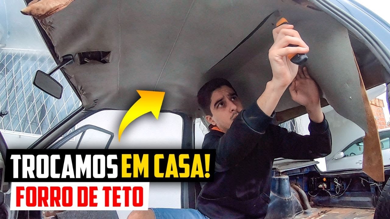 TROCAMOS O FORRO DE TETO DO NOSSO GOL QUADRADO EM CASA
