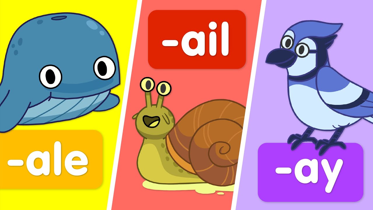 Turn & Learn: Word families that use the long “a” sound.