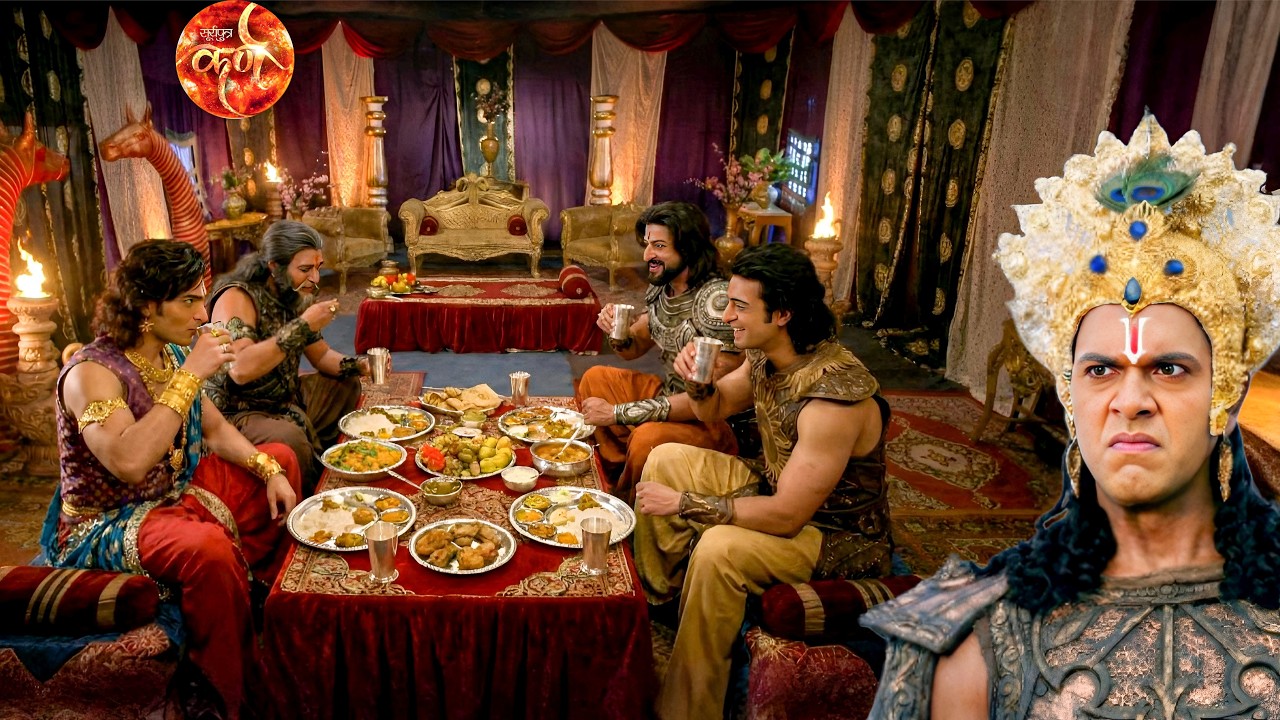कौरवों के साथ साम्ब को दावत करता देख वासुदेव को आया भयंकर गुस्सा || Suryaputra karn