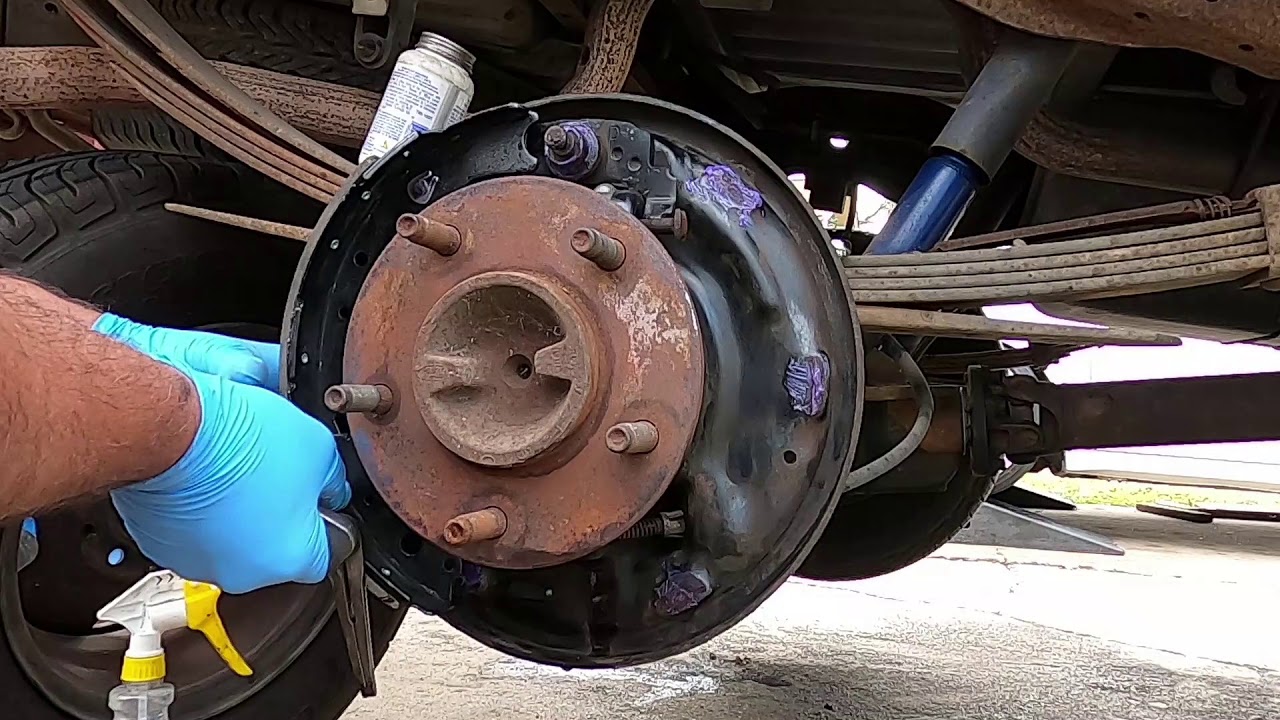 1994 F150 rear brake shoe notes