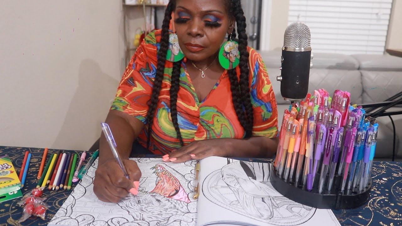 DRAGON Coloring For Sleep ASMR 1 Hour