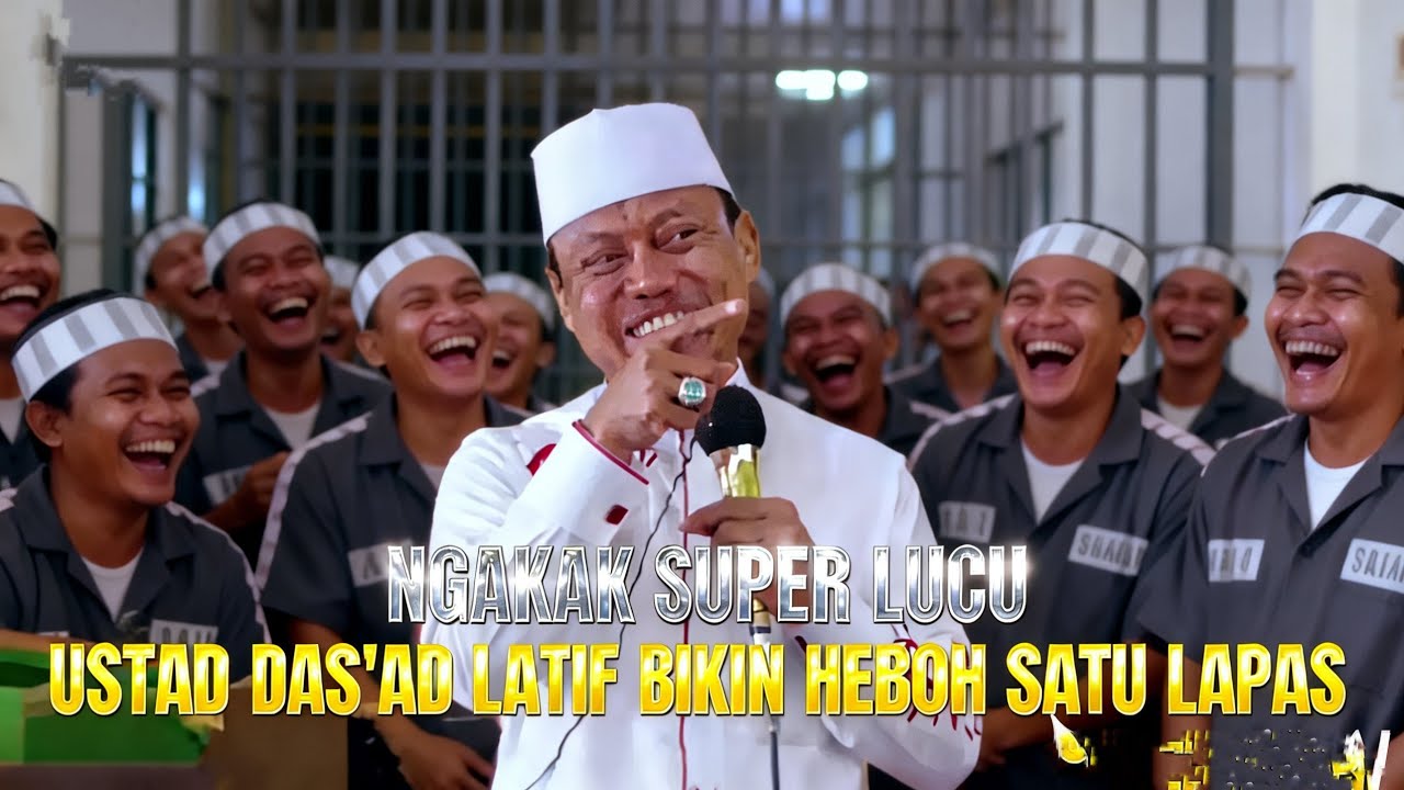 Satu lapas di buat heboh || ceramah super lucu ustad das'ad Latif di dalam penjara