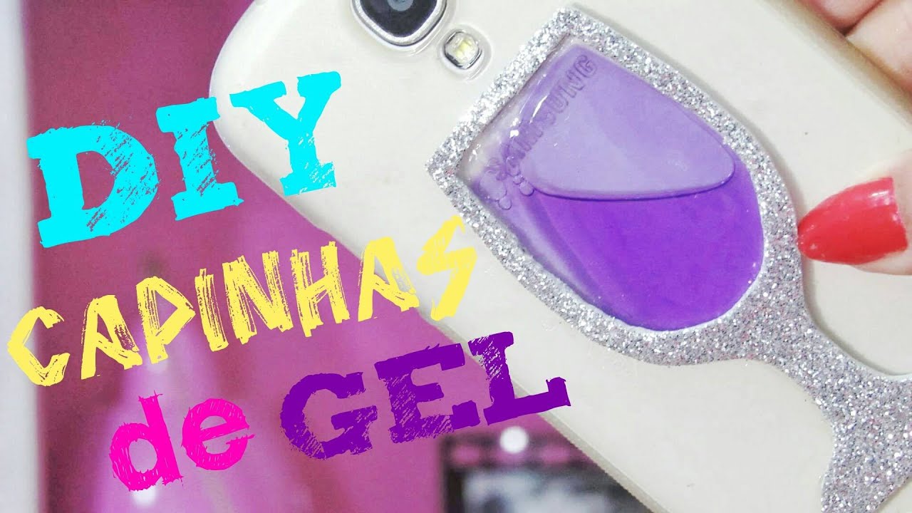 DIY: CAPA DE CELULAR COM LÍQUIDO OU GEL - Por Júnia Gabriela