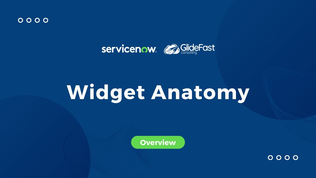 Widget Anatomy in ServiceNow | Share The Wealth