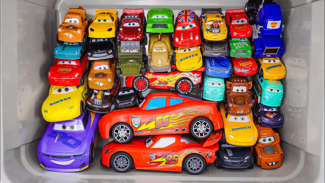 Lot of Disney Pixar Cars Unboxing Review | Lightning Mcqueen Bubble RC Cars | Sliding Cars ASMR