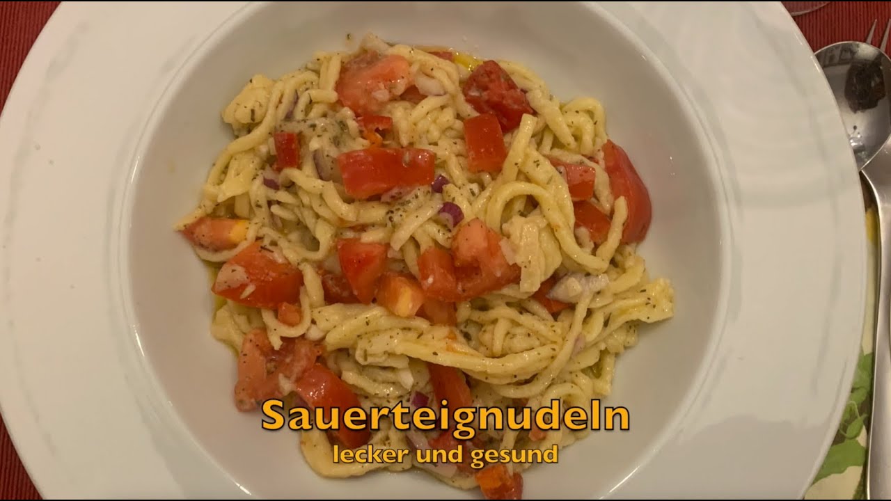 Sauerteignudeln - einmal Teig ansetzen, die ganze Woche lecker und gesunde Nudeln