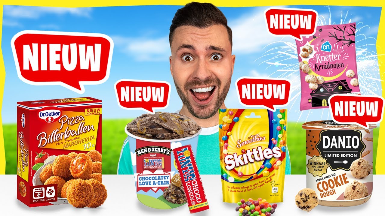 1 Dag Alleen Nieuwe Producten Kopen & Eten! *Challenge*