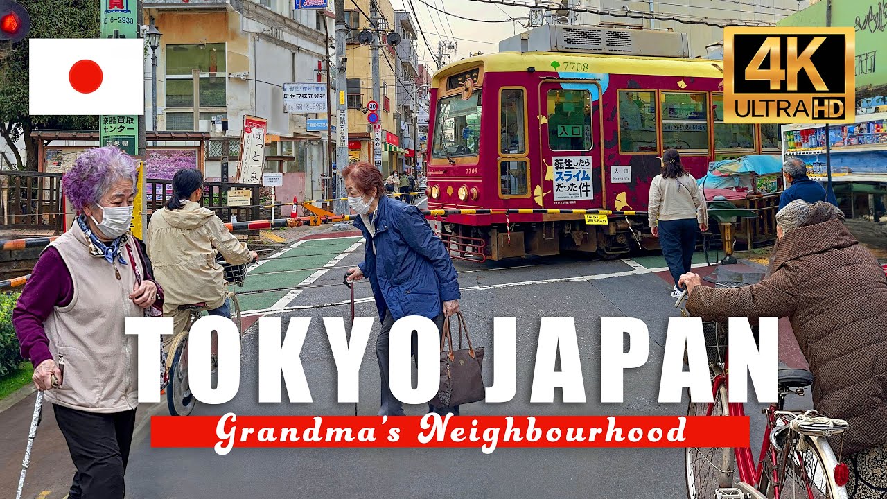 Harajuku for Grandma's 4K Walk. Sugamo in Tokyo, Japan! 4K HDR 60fps Tokyo Walking Tour