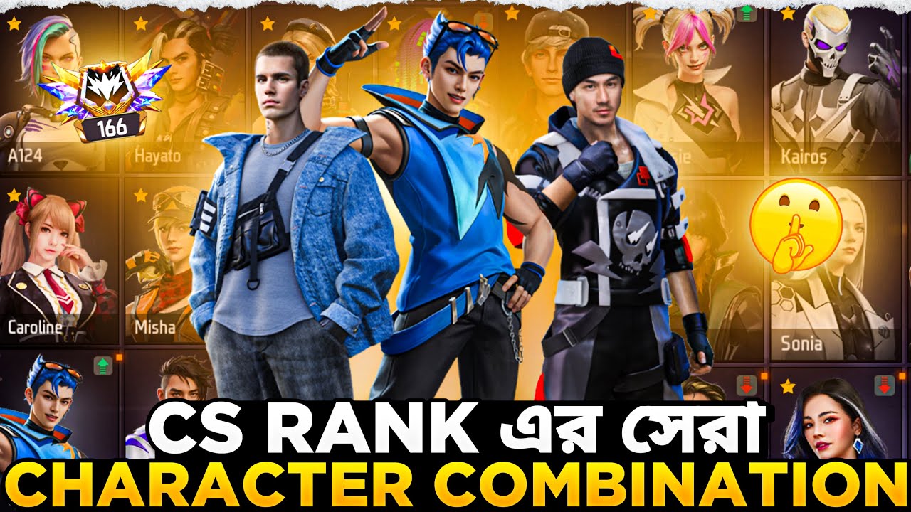 Cs Rank এর সেরা Character Combination 😱 | Best Character Combination In Cs Rank 🔥