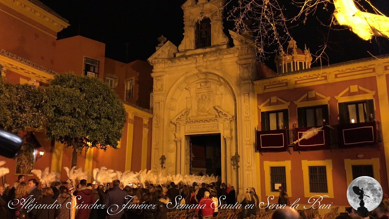 [4K] Hermandad del Gran poder en su salida de la Basílica del Gran Poder 2018
