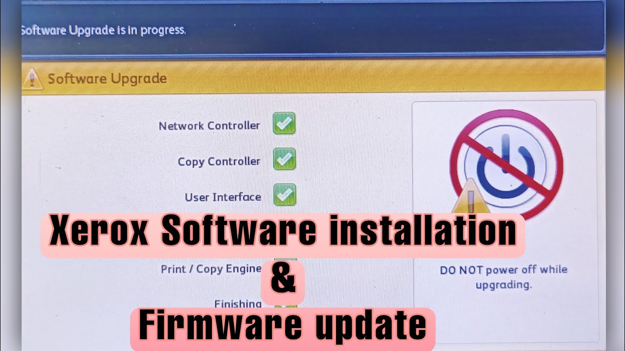طريقة تنزيل سوفت زيروكس - Xerox firmware , software install and 7855 - 7545 update 5855 5955