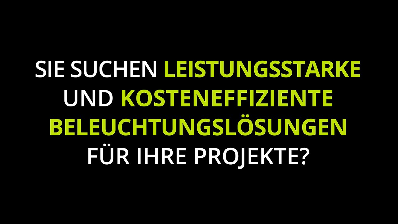 LEDAXO Leistungsprogramm: Industrieleuchten und Hochleistungsstrahler