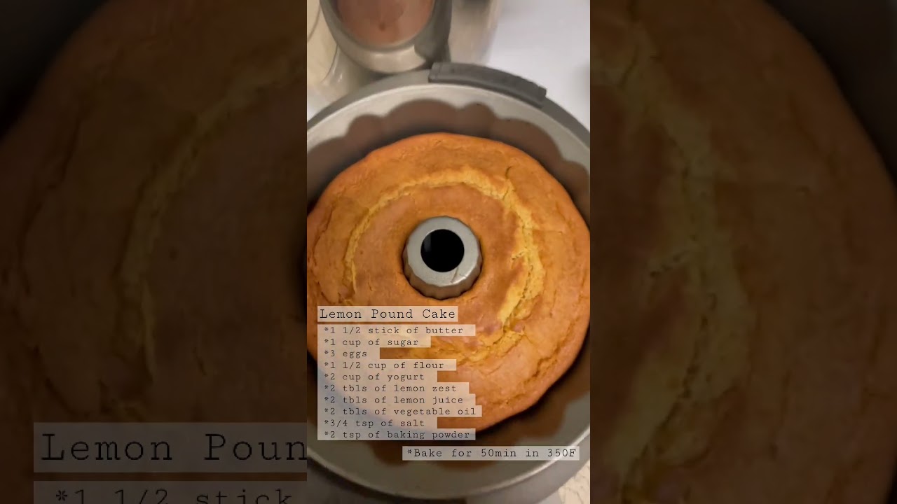 Lemon Pound Cake recipes