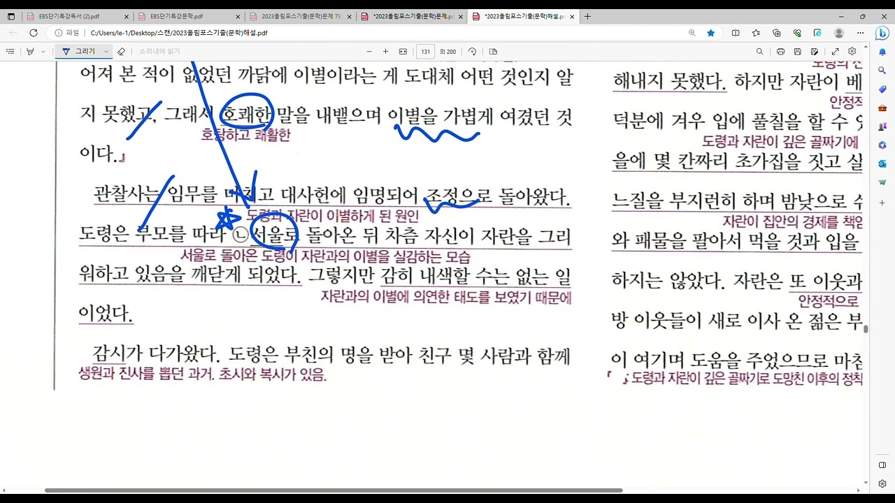 2023올림포스기출문학 옥소선, 이학사전