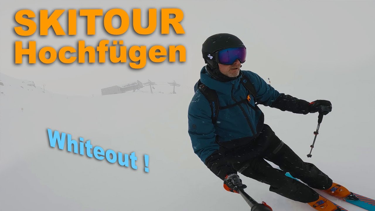 Pistenskitour Hochf&uuml;gen im Whiteout