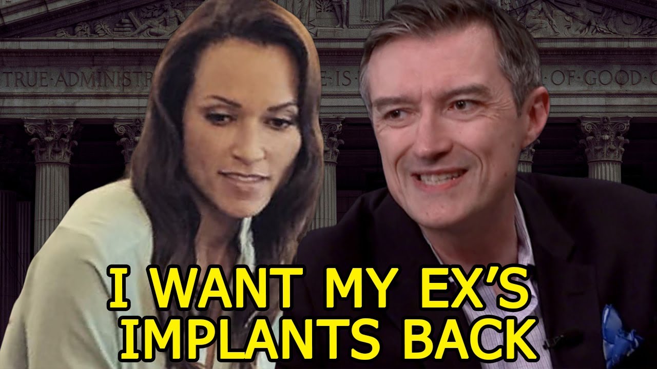 Who gets the BREAST implants in the DIVORCE?