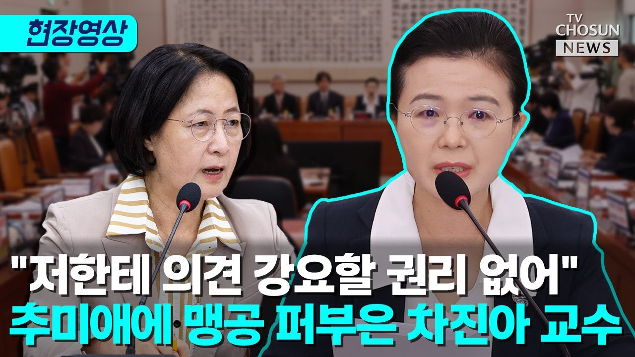차진아 교수, 추미애에 