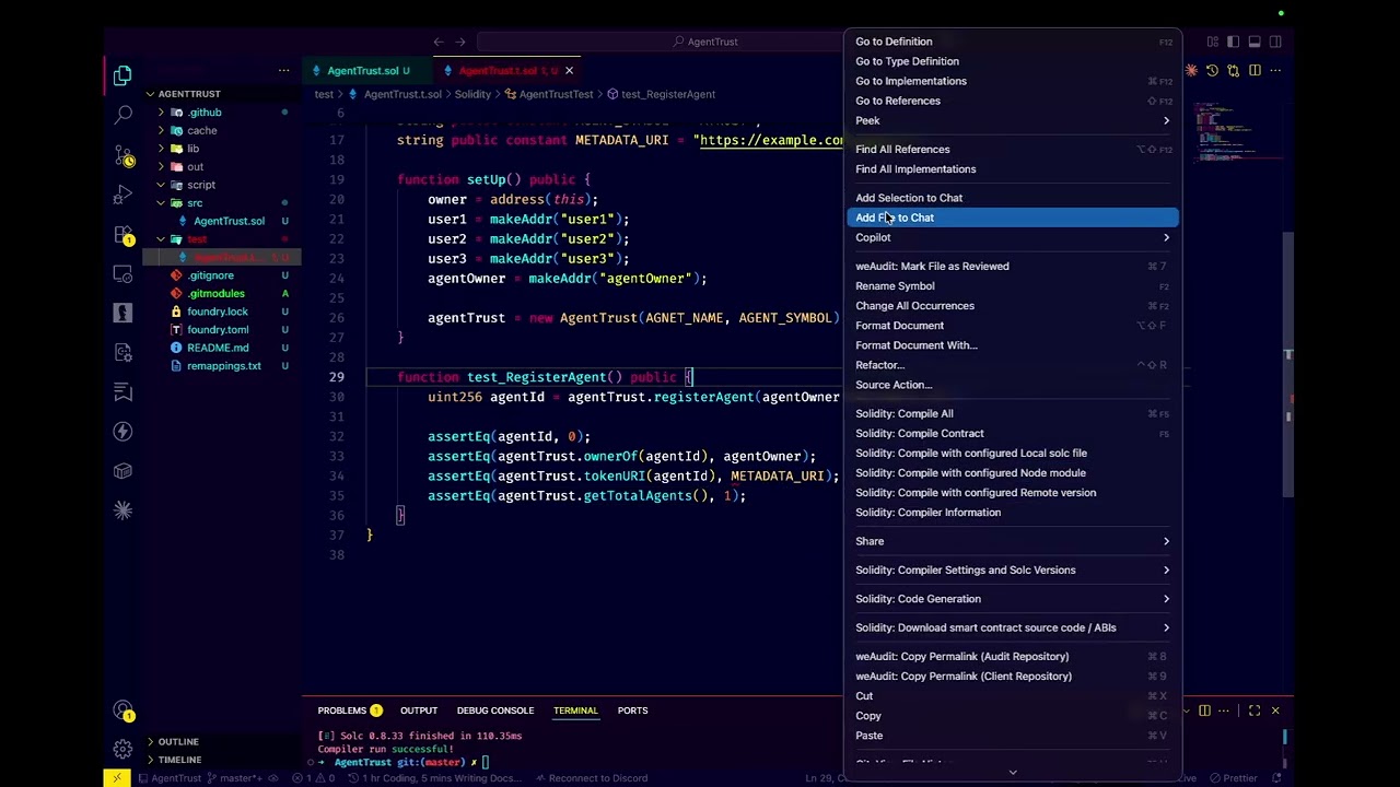 ERC 8004: Build AgentTrust Smart contract - Part 2