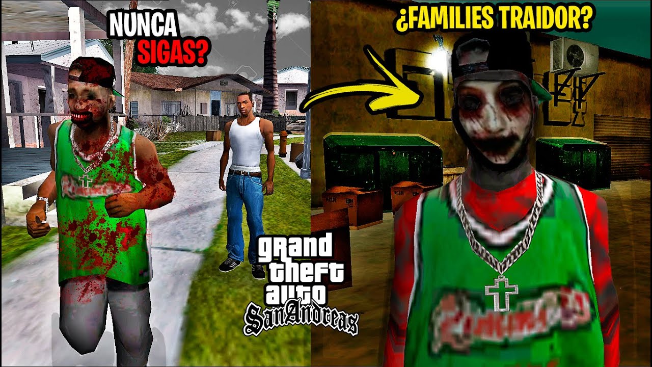 Nunca Sigas al "Grove Street Families MALDITA" En El GTA San Andreas!! Creepypasta Loquendo 2023