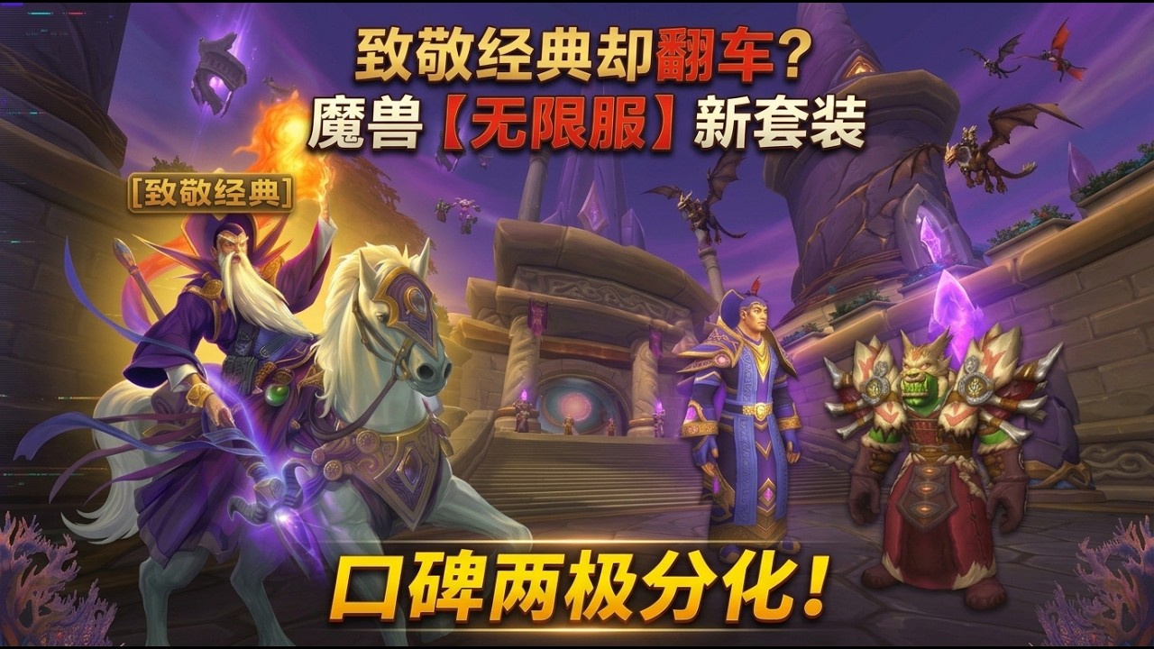 致敬经典却翻车？魔兽【无限服】新套装，口碑两极分化