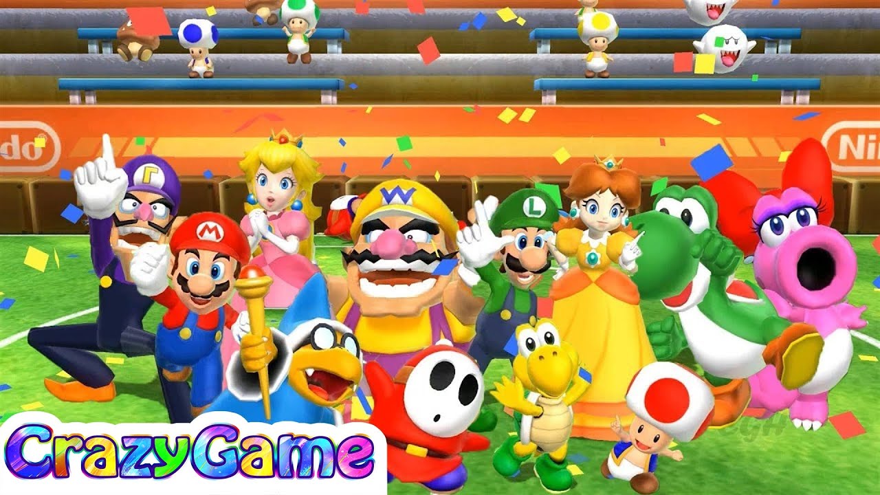 Mario Party 9 Shell Soccer - All Characters Win Animation Master Difficult Gameplay | Crazygaminghub