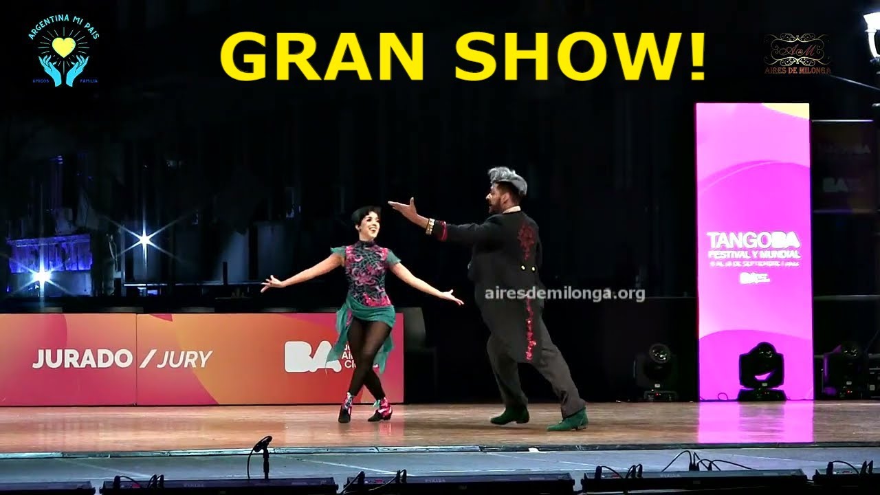 Espectaculares 4 parejas final escenario Mundial de tango 2022 #tangoBA