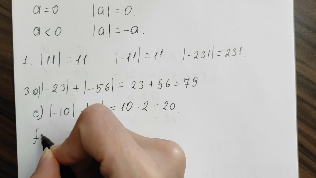 6ci sinif. Ededin modulu.