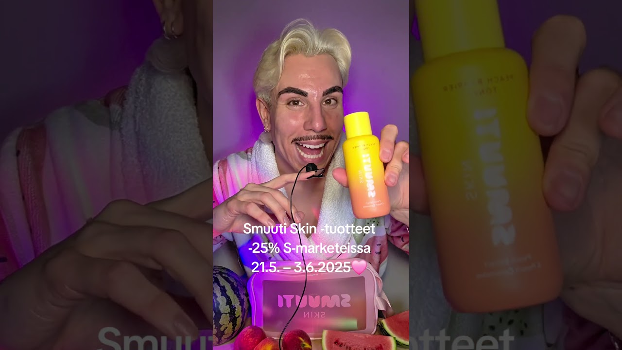 ✨️ASMR✨️ Hedelm&auml;inen ihonhoitorutiini 🍉🍑🥝 #asmr #asmrsuomi #ihonhoito #smuutiskin