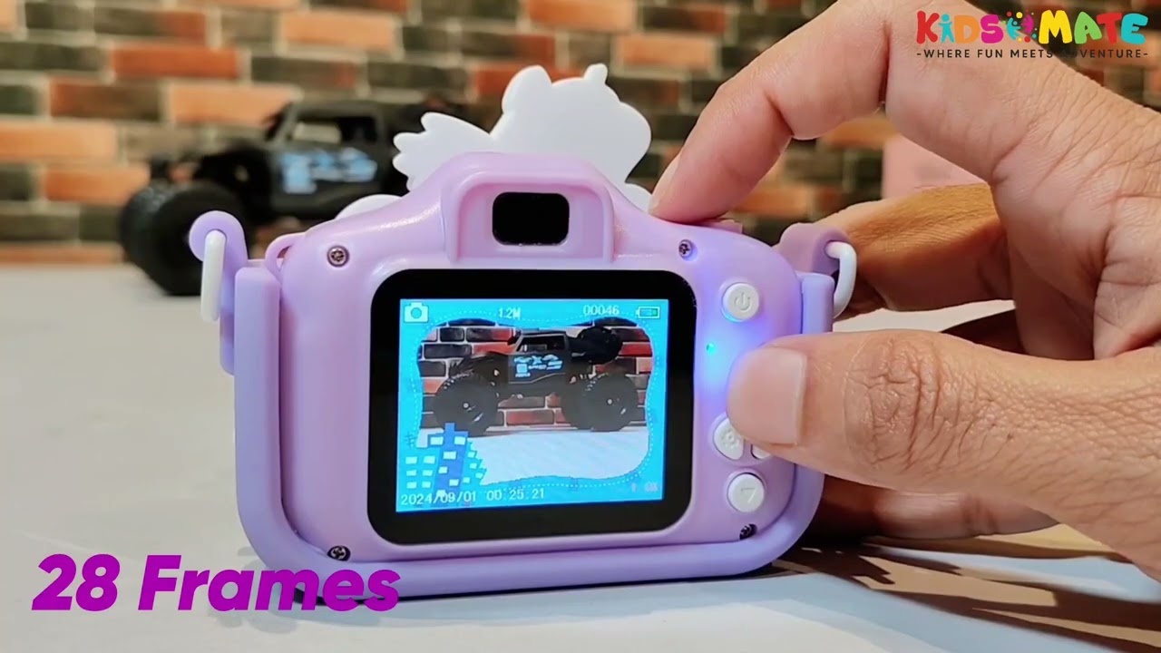 Kidsmate Mini Digital Camera for Kids 📸 | Cute Unicorn Design | HD Photo, Video & Fun Games